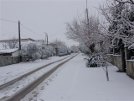 Άποψη δρόμου του Χιονισμένου Μαυρολόφου, Ιανουάριος 2009